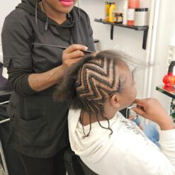 Braids takeout (no hair extensions)