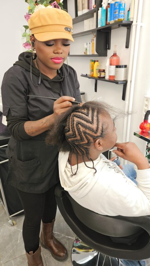 Braids takeout (no hair extensions)